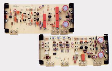 equalizer amplifier board (left) and balanced line amplifier board (right)