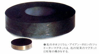 Neodymium iron boron tweeter magnet used