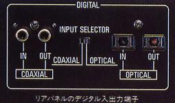 Rear panel digital input / output jacks