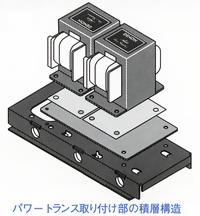 LAMINATED STRUCTURE OF POWER TRANSFORMER MOUNTING PORTION
