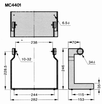 Detailed dimensional drawing of MC4401