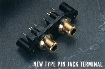 Newly designed pin jack terminal