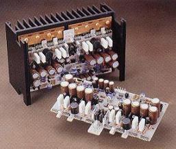 Left and right large power amplifier units