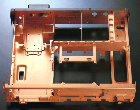 Copper plated solid anti-flux chassis