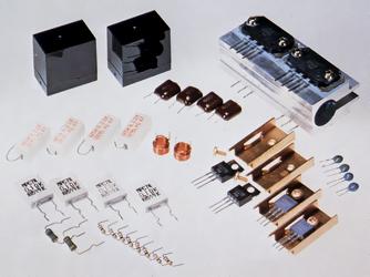 Main parts of the power amplifier section