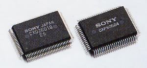 Second generation LSI (left : for signal processing, right : for microcomputer)