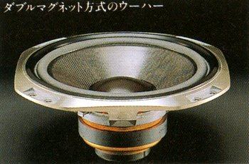 Woofer unit with double magnet structure