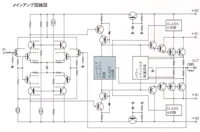 Circuit diagram of main amplifier