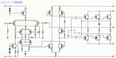 Circuit diagram of main amplifier